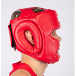 Шлем боксёрский закрытый Reyvel, цвет красный